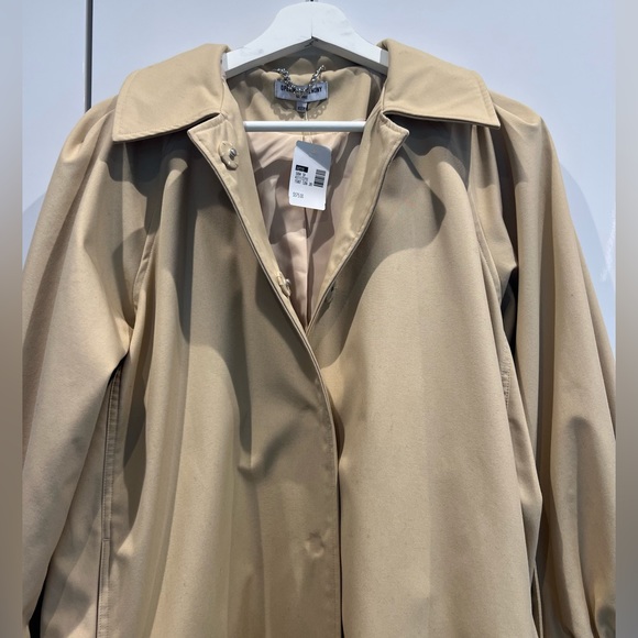 NWT Opening Ceremony Gathered Sleeve Trench Coat - Size XS - Picture 6 of 10